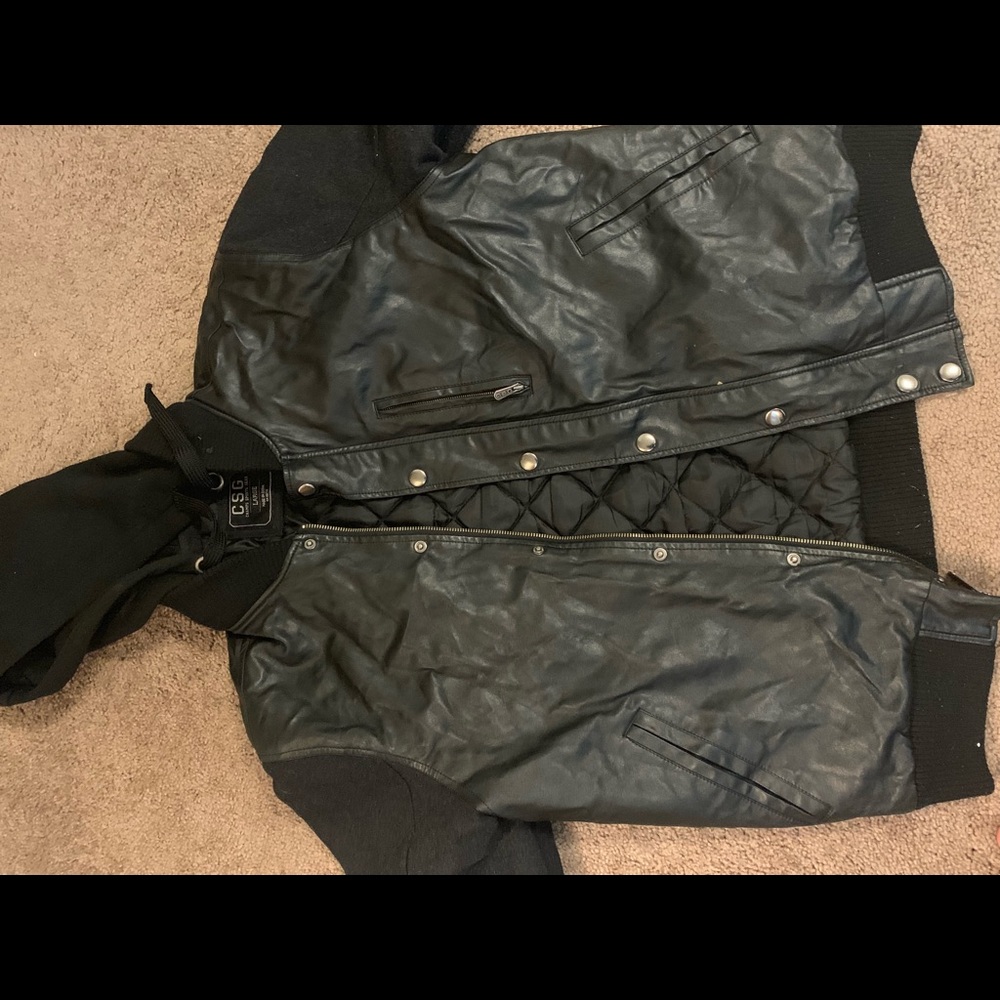 Faux leather jacket